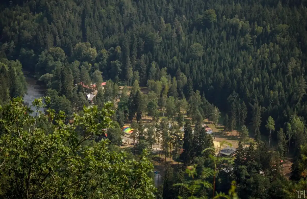 Areál Svatošky dětský ráj z ptačí perspektivy